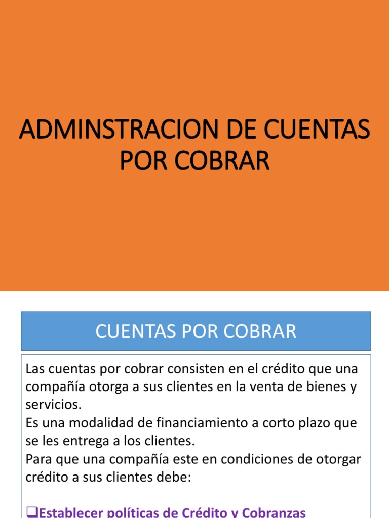 Gestión Efectiva de Cuentas por Cobrar | PDF | Crédito | Finanzas y dinero