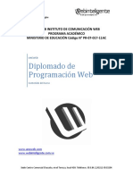 Contenido Del Diplomado de Programación Web