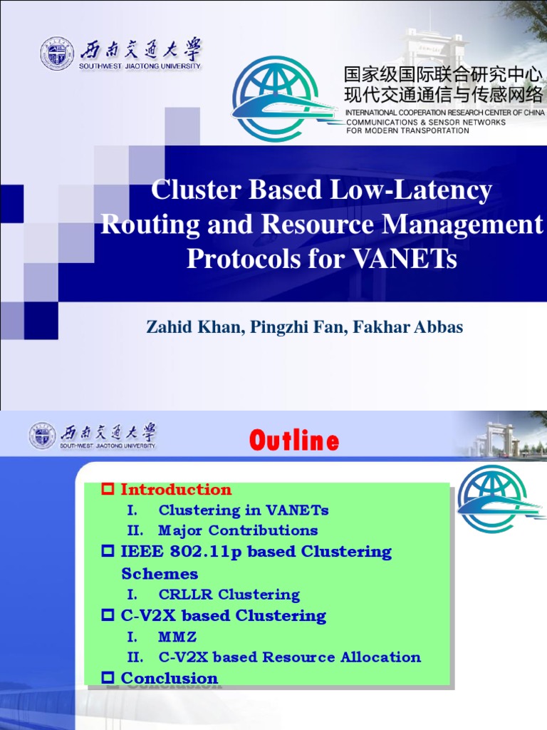 Cluster Based Low-Latency Routing and Resource Management Protocols For ...