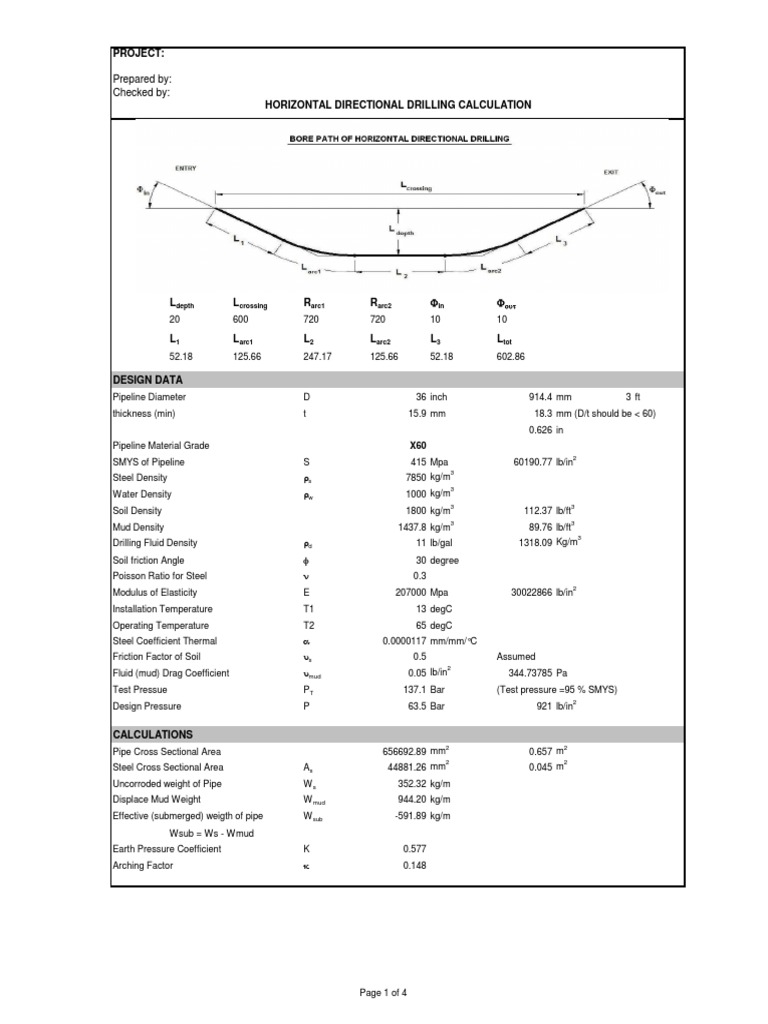 HDD Design and Calculation Overview | PDF | Density | Stress (Mechanics)