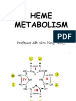 Heme Metabolism: Professor Sit Kim Ping 2009