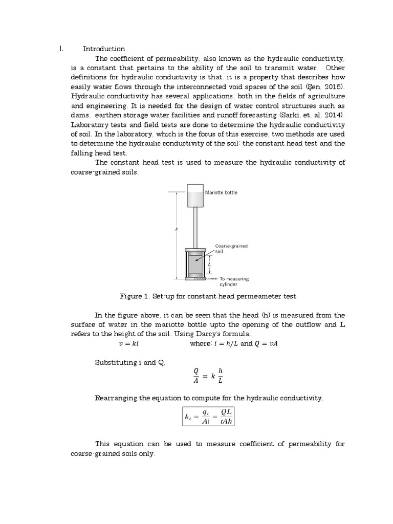 Hydraulic Conductivity Testing Methods | PDF | Soil | Natural Materials