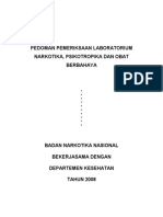 BNN & DEPKES Pedoman PEm. LAb. NArkotika, Psikotropika Dan Obat Berbahaya Tahun 2008