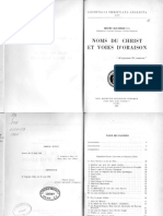 I. Hausherr S.J. Noms Du Christ Et Voies Dâ ™oraison Orientalia Christiana Analecta 157 1960 PDF