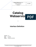 Catalog Webservice: Interface Definition
