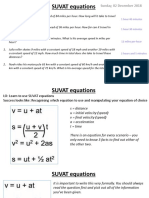 BLY SUVAT Equations 2