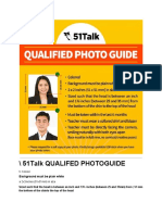 51talk Qualifed Photoguide: Background Must Be Plain White