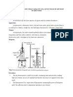 To Determine Specific Heat Capacity of A Given Solid by Method of Mixtures Ex. No. Date: Aim