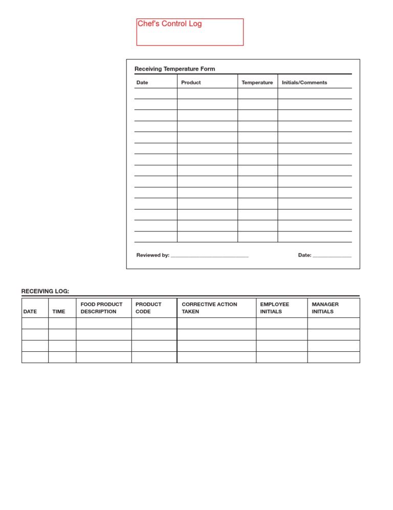Recieving Log Chef | PDF | Computers