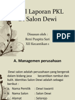 Hasil Laporan PKL Salon Dewi