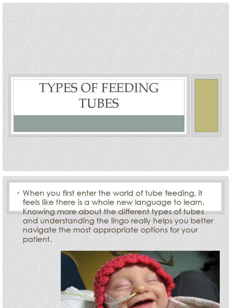 Types of Feeding Tubes PDF Intensive Care Medicine Gastroenterology