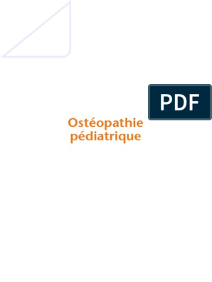 Ostéopathie Pédiatrique Bassin Anatomie Appareil