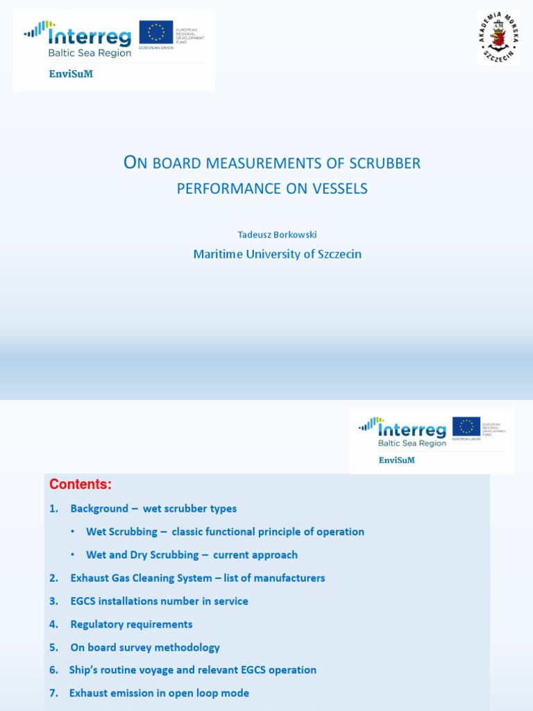 On Board Measurements of Scrubberperformance On Vessels | PDF | Exhaust ...