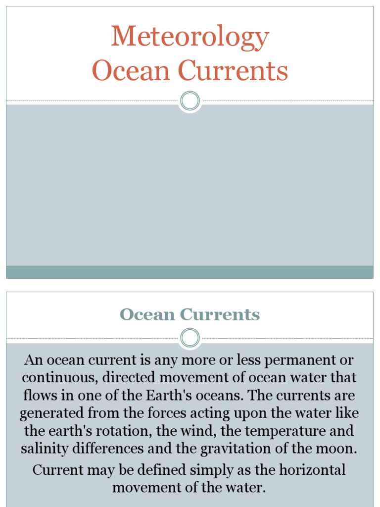 Understanding Ocean Currents Dynamics | PDF | Oceans | Wound