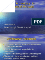 Efficacy of Arthroscopy in Management of TMJ Pain