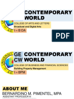 Introduction (GECW Contemporary World)