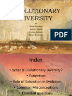 Evolutionary Diversity: By: Nicole Dumayac Beatrice Abello Chelsea Rabanes Darien Borromeo