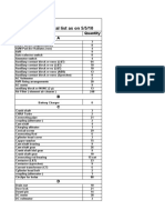 A.S.Infra Material List