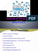 Internet of Things Iota Seminar PPT by Mohan Kumar G 160122172302 PDF