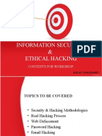 Information Security & Ethical Hacking: Contents For Workshop