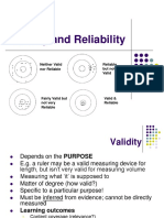 Validity and Reliability