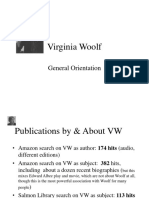 Virginia Woolf: General Orientation