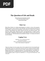 The Question of Life and Death