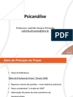 Psicanálise - Além Do Princípio Do Prazer