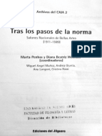 Tras Los Pasos de La Norma. Salones Nacionales de Bellas Artes (1911-1989) - Año 1999 - Penhos, Marta y Wechsler, Diana. (Coord.)