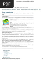 Águas Subterrâneas - o Que São, Resumo, Aquíferos, Características