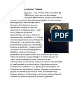 Biografia de Felipe Pardo y Aliaga