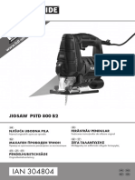 JIGSAW PARKSIDE PSTD 800 B2 Manual GR