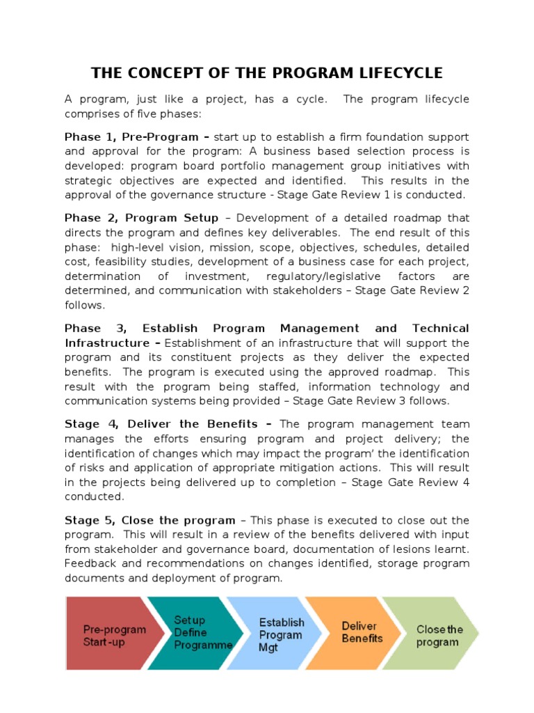 The Program Life Cycle | PDF | Business