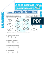 Números Decimales Ejercicios para Cuarto de Primaria