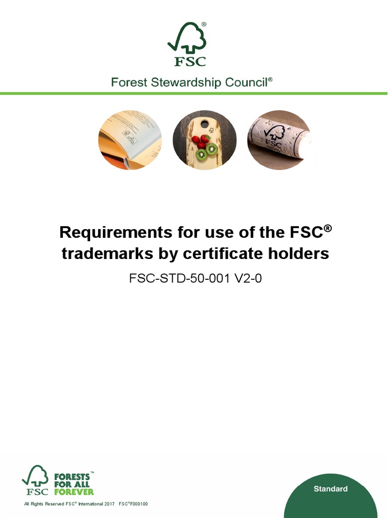 FSC-STD-50-001 V2-0 - en | PDF | Forest Stewardship Council | Trademark
