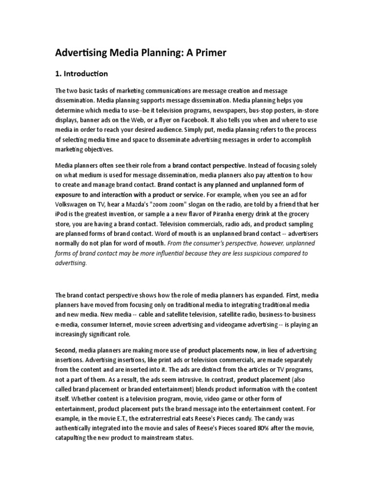 An InDepth Look at the Expanded Role of Media Planners in Reaching