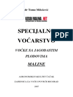 Specijalno Voćarstvo - Maline - Tomo Milošević (Latinica)