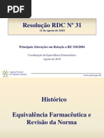 Requisitos da RDC 31/2010 da Anvisa | PDF | Farmacêutico ...