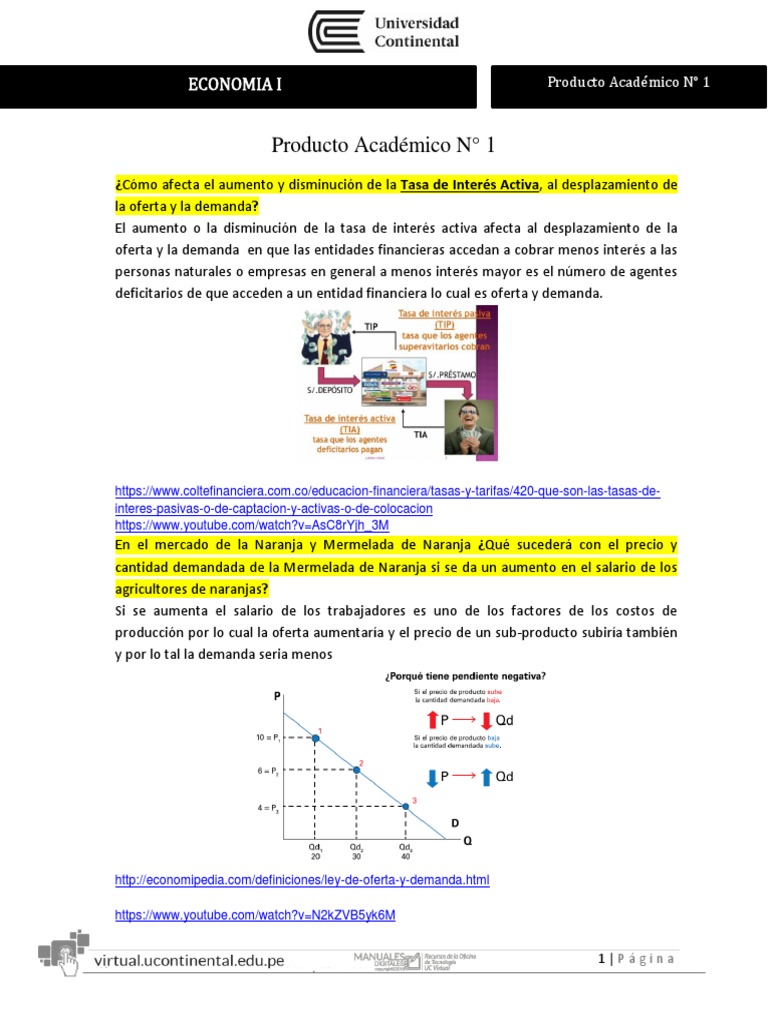 Impacto de la Tasa de Interés en Oferta y Demanda | PDF