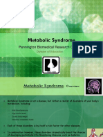 Metabolic Syndrome: Pennington Biomedical Research Center