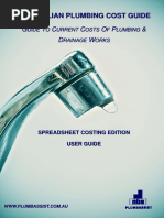 Australian Plumbing Cost Guide Spreadsheet Edition User Guide