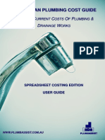 Australian Plumbing Cost Guide Spreadsheet Edition User Guide