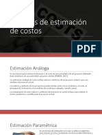 Tecnicas Estimacion Costos