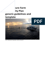 Aquaculture Farm Biosecurity Plan