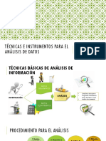 Técnicas e Instrumentos para El Análisis de Datos