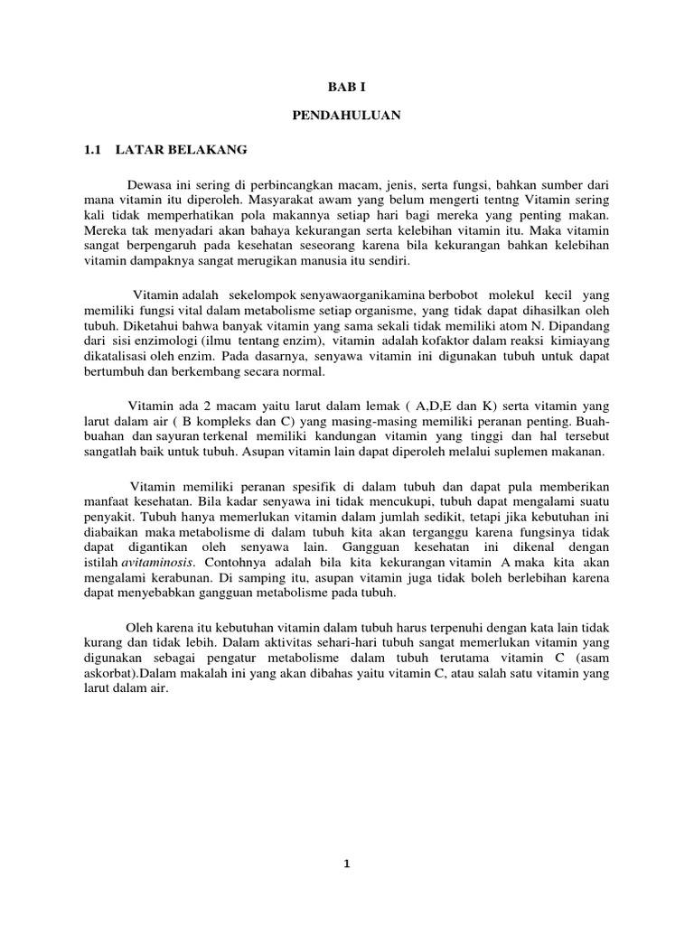 Bab I Pendahuluan