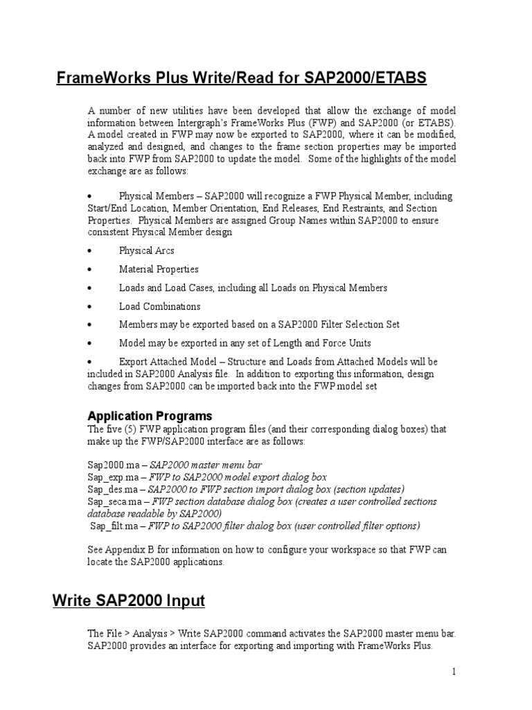 Sap2000 Update