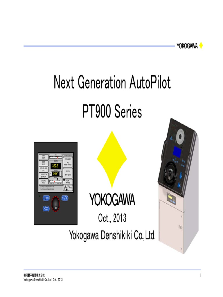 Yokogawa PT900 Autopilot Overview | PDF