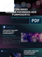TERLARIS!!! Belajar Facebook Ads Purwokerto, 08112829002