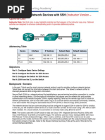 11.2.4.6 Lab - Accessing Network Devices With SSH - ILM